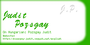 judit pozsgay business card